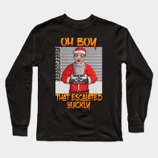 Christmas Escalation Police Santa Claus Meme Long Sleeve T-Shirt